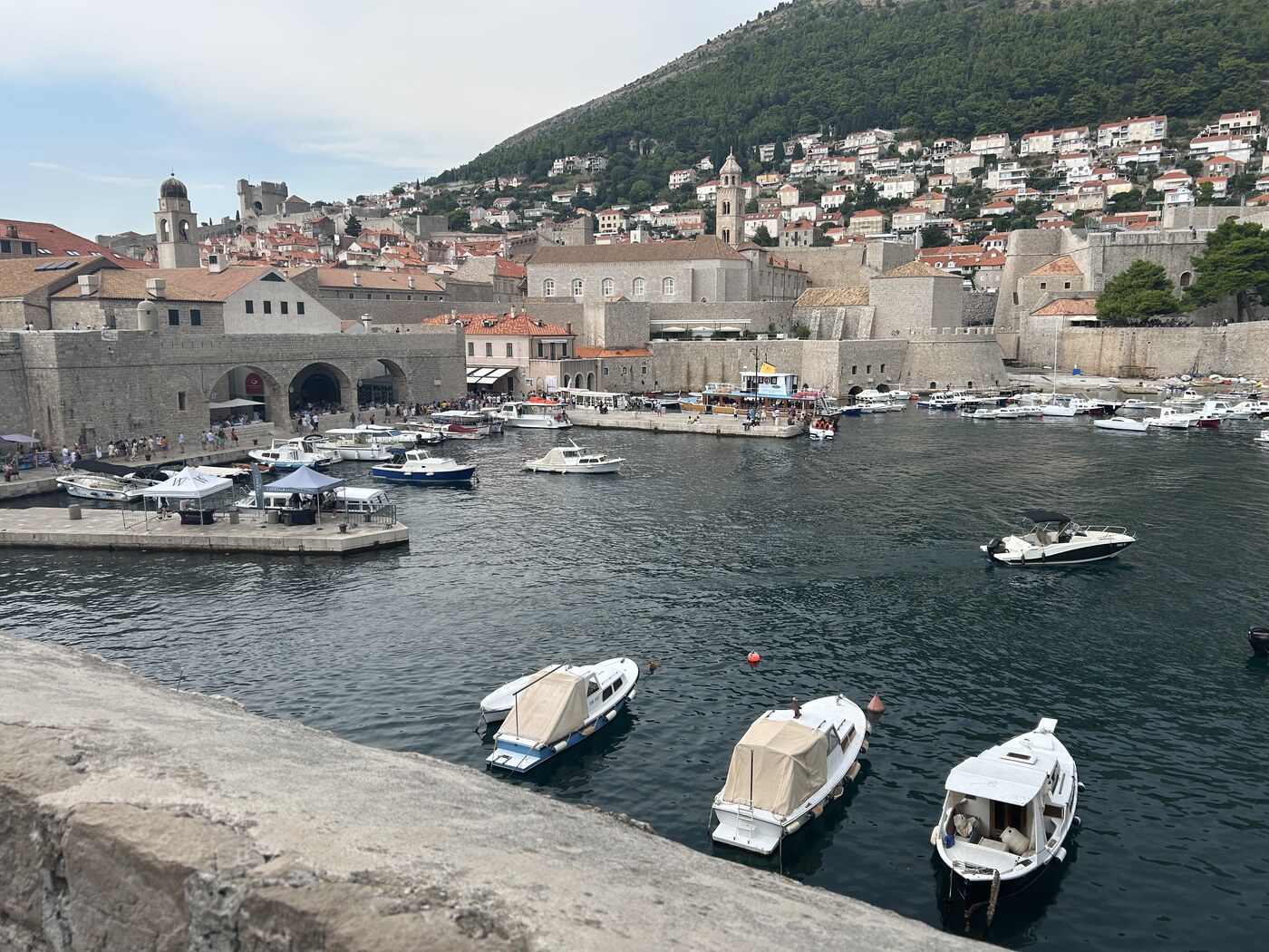 Dubrovnik wall walk Adriatic view